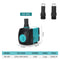 3.5-25W Multifunctional Submersible Pump Ultra Quiet Fountain Pump for Fish Tank Pond Side Suction Water Pump Water-cooled Air Conditioner