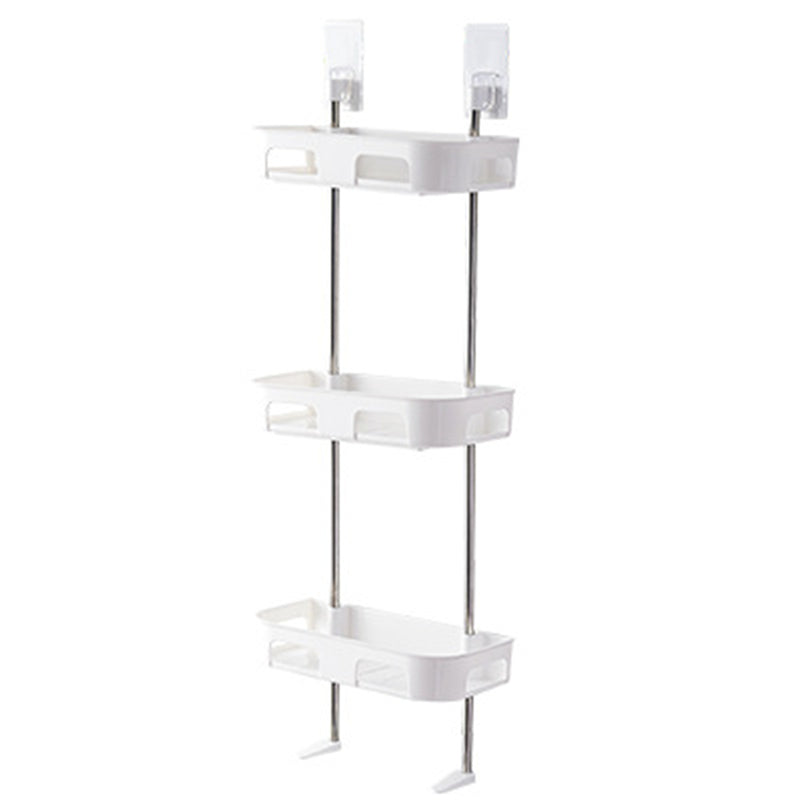 Bathroom Kitchen Storage Rack Wall Punch-free Toilet Washbasin Storage Shelf Rack