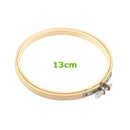 Practical 13-26cm Cross Stitch Machine Bamboo Frame Embroidery Hoop Ring Round Hand DIY Needlecraft