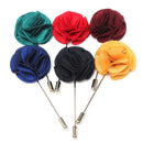 Handmade Fabric Lapel Boutonniere Brooch Pin Men's Accessories
