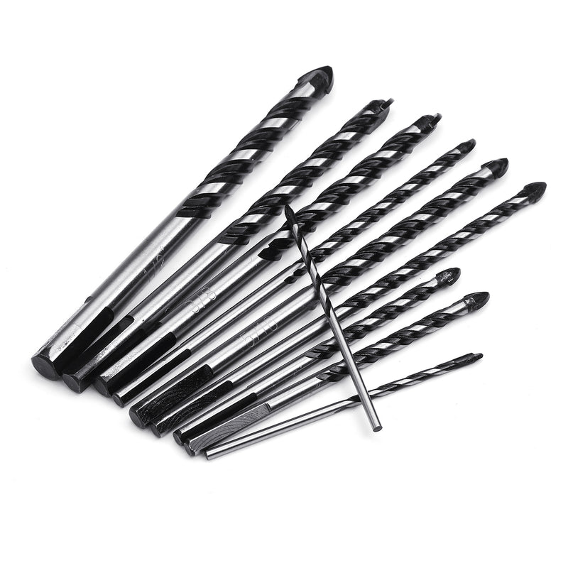 3-12mm Drill Bit Twist Spade Drill Triangle Bits for Ceramic Tile Concrete Glass Plank Tungsten Drill Bit