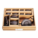 11Pcs Chinese Tea Making Tools Real Zisha Purple Clay Tea Cup Set Oriental China Tea Set Tea Pot Cups