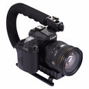 PULUZ PU3005 C-shaped Video Handle DV Bracket Steadicam Stabilizer for DSLR DV Camera