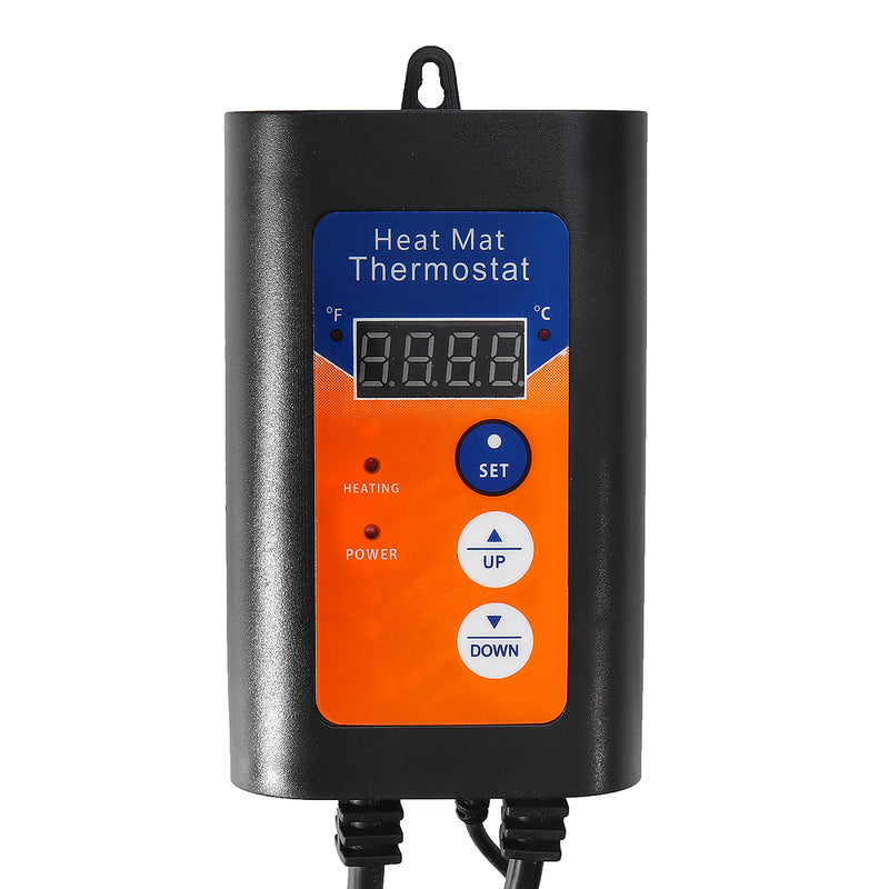 Digital Heat Mat Thermostat Controller for Seed Germination Reptiles Brewing Breeding Incubation Greenhouse