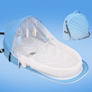 Foldable Multi-function Cotton Baby Bed Portable Crib With Net and Toys For Infant