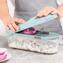 Multifunctional Vegetable Cutter Food Chopper Adjustable Slicer With 3 Blades Kitchen Tool