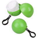 Outdoor Portable Raincoats Ball Moving Boxes Disposable Raincoat Camping Fishing Travel Emergency Poncho Key Chain