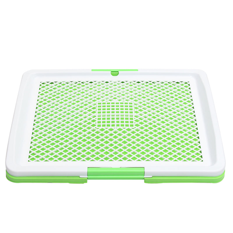 3 Tire Indoor Puppy Dog Pet Potty Training Pee Pad Mat Tray Grass Toilet With Tray