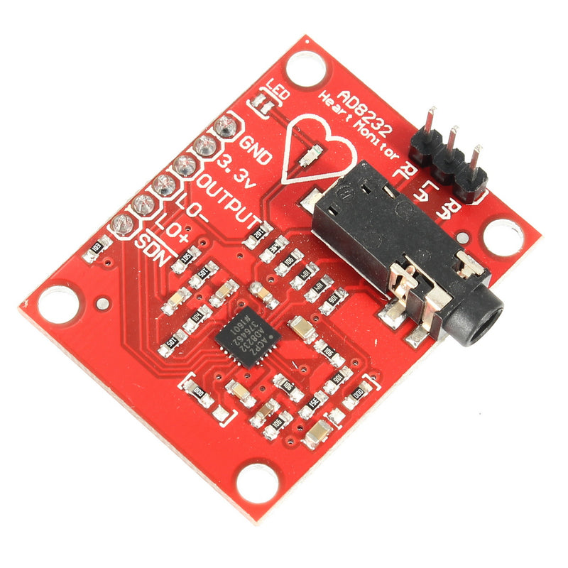 DC 3.3V AD8232 ECG Measurement Module Kit Portable Heart Monitor Biological