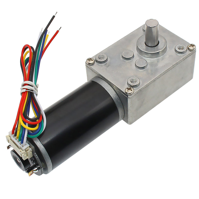 Chihai CHW-GW4058-3162 DC 24V Gear Motor 28/74/222rpm Worm Reduction Gear Encoder Motor