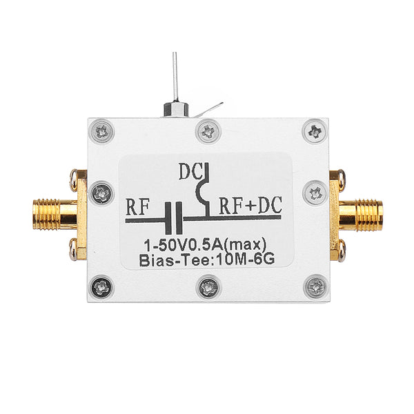 RF Splitter Bias Coaxial Feed Bias Tee 10MHz-6GHz Low Insertion Loss Wideband Amplifier