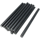 12Pcs 11mm x 190mm Hot Melt Glue Sticks Crafting Models Black Plastic
