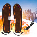 USB Electric Heated Shoe Insole Portable Feet Heating Insole Heater Foot Winter Warmer Pad Unisex