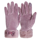 Womens Touch Screen Gloves Winter Windproof Thermal Warm Driving Skiing Full-finger Gloves