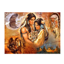 Aboriginal Indian Wolf Hawk 5D Diamond Paintings Embroidery Cross Stitch Home