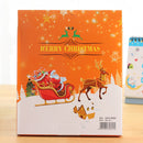 Languotu 817 9 Pcs Christmas Stationery Set Santa Pencils Ruler Eraser Solid Glue Pencil Sharpener Scissors School Students Supplies Christmas Gift Box