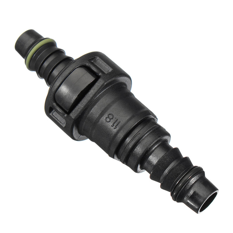 11.8mm SAE 3/8 Inch 10mm Nylon Fuel Hose Joiner Quick Release Disconnect Hub Hose Connector