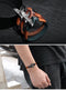 Whale Tail Alloy Leather Hand-knitted Men's Bracelet