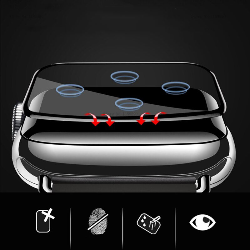 Enkay 3D Curved 9H Anti-explosion Full Coverage Tempered Glass Watch Screen Protector for Apple Watch Series 5 44mm / Apple Watch Series 4 44mm