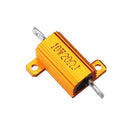 10pcs RX24 10W 20R 20RJ Metal Aluminum Case High Power Resistor Golden Metal Shell Case Heatsink Resistance Resistor