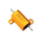 10pcs RX24 10W 20R 20RJ Metal Aluminum Case High Power Resistor Golden Metal Shell Case Heatsink Resistance Resistor