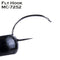 MAXCATCH 25Pcs/Box Barbless Fly Hooks For Fishing 5 Kinds of Models 3 Sizes