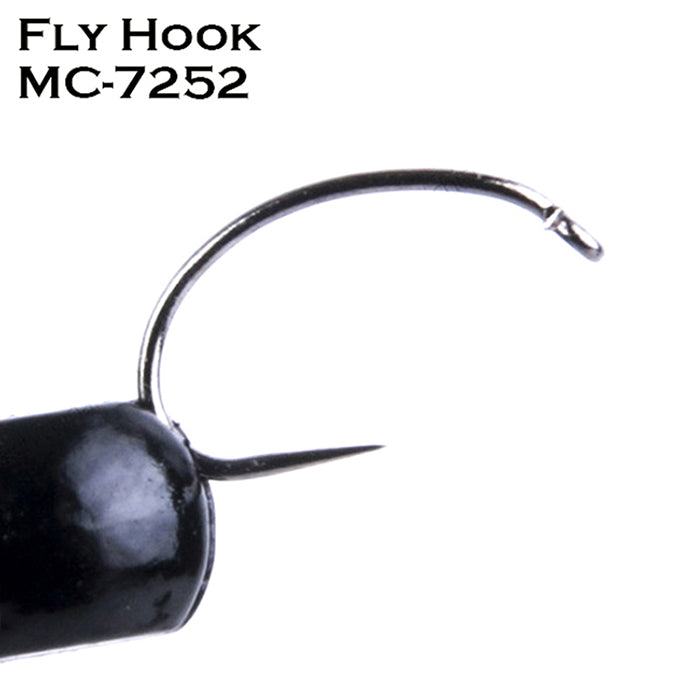 MAXCATCH 25Pcs/Box Barbless Fly Hooks For Fishing 5 Kinds of Models 3 Sizes