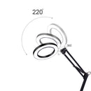 DANIU Lighting LED 5X 740mm Magnifying Glass Desk Lamp with Clamp Hands USB-powered LED Lamp Magnifier with 3
