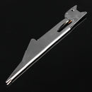 Tie Fast Knot Tying Tool Fly Fish Fishing Line Tyer With Hook Eye Cleaner Silver