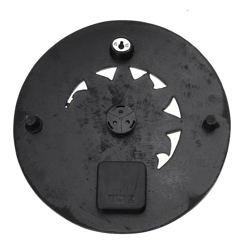 Waterproof Outdoor Indoor Garden Wall Station Clock Thermometer 12 Inch Sun And Moon