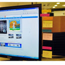 Creative Transparent Display Message Board Office Message Board Notepad for Sticky Note Memorandum