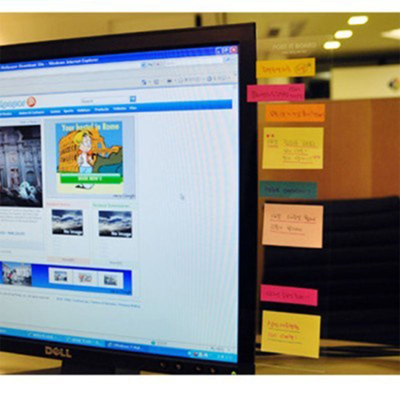 Creative Transparent Display Message Board Office Message Board Notepad for Sticky Note Memorandum