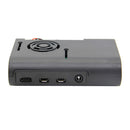 Black / Transparent Protective ABS Case Support Cooling Fan for Raspberry Pi 4 Model B