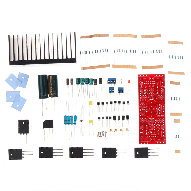 TTA1943 TTC5200 Transistors Class AB Stereo Amplifier DIY Kit Max Power 80W Per Channel