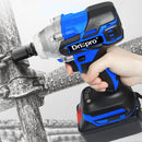 Drillpro Blue Impact Wrench Brushless Cordless Electric Wrench Power Tool 320N.M Torque without Battery