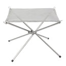IPRee Folding Camp Stove Fire Frame Stand Wood Burning Grill Stainless Steel Rack Heater
