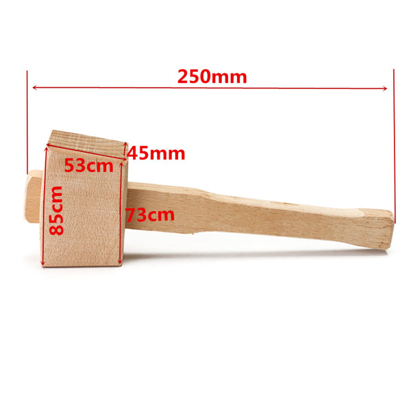 250mm Beech Solid Wooden Mallet Hammer Handle For Carpenter