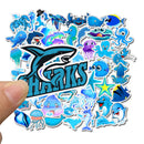49 Cartoon Animal Personality Doodle Car Stickers Travel Box Doodle Body AZ010