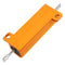 RX24 100W 1R 1RJ Metal Aluminum Case High Power Resistor Golden Metal Shell Case Heatsink Resistance Resistor