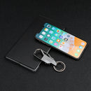 Multifunction Keychain With LED Light Men's Car Pendant Women's Circle Ring Cute Custom Metal