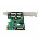 SSU N02S PCI-E to USB3.0 Expansion Card Rear Two NEC Chips for Desktop Computer
