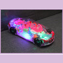 Light & Music Car Toy Smilvy Transparent Mechanical Toys Car with 360 Rotation&Dynamic Music for Boys Christmas Toy