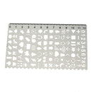 Drawing Cutout Metal Template Ruler DIY Decorative Graffiti Travel Notebook Diary Bullet Journal Stencils
