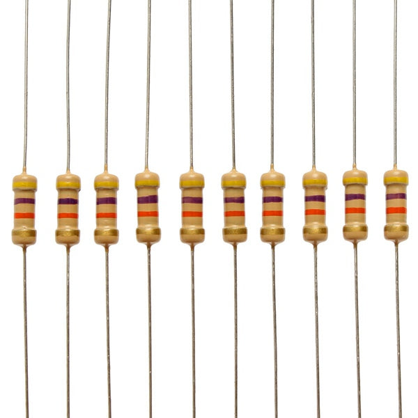 300pcs 30 Value 1ohm-3M 1/2W Carbon Film Resistor