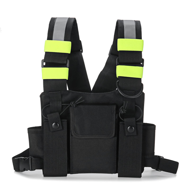 Chest Pocket Pack Harness Nylon Bag Backpack Holster for Radio Walkie Talkie