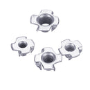 Suleve 80Pcs Zinc Plated Steel T-Nut 4 Pronged Tee Blind Insert Nuts Assortment M3/M4/M5/M6/M8