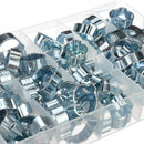 150Pcs Adjustable Double Ear O Hydraulic Hose Fuel Clamp Sealing Pressure 5-20mm