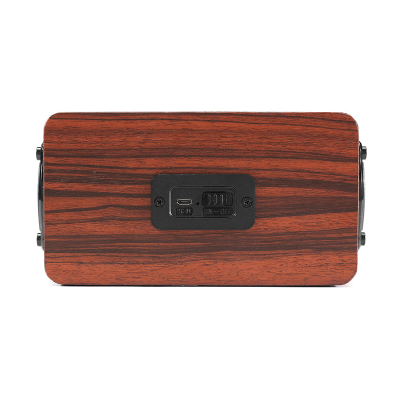 Kingneed S403 HiFi Wooden Wireless bluetooth Speaker Portable Stereo Outdoors Subwoofer with Mic