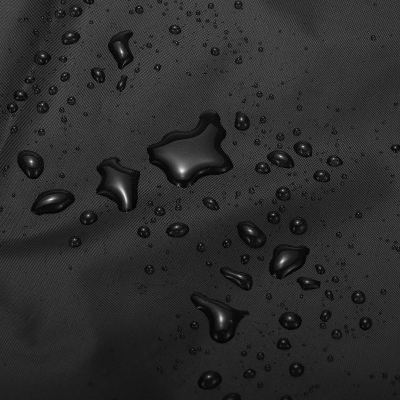 Waterproof Portable BBQ Cart Full Length Cover Black for Barbeque