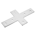 Machifit 2020/3030/4040 Industrial Aluminum Extrusions Cross Connector Carbon Steel Nickel Plating
